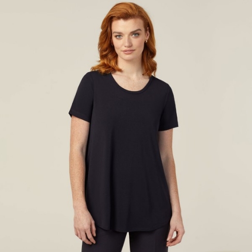 Picture of NNT Ladies Matt Jersey Short Sleeve Swing Top
